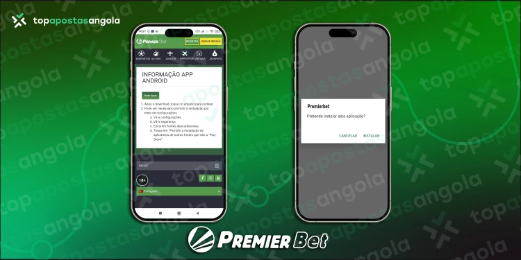 Informação do site para baixar e fazer download da Premier bet App